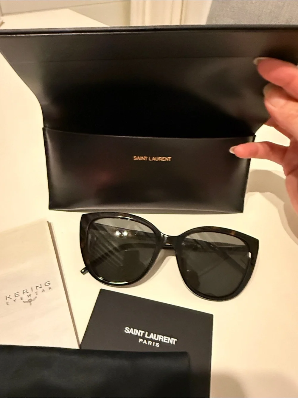 Saint Laurent Women SL-M70 003 Havana Silver Grey